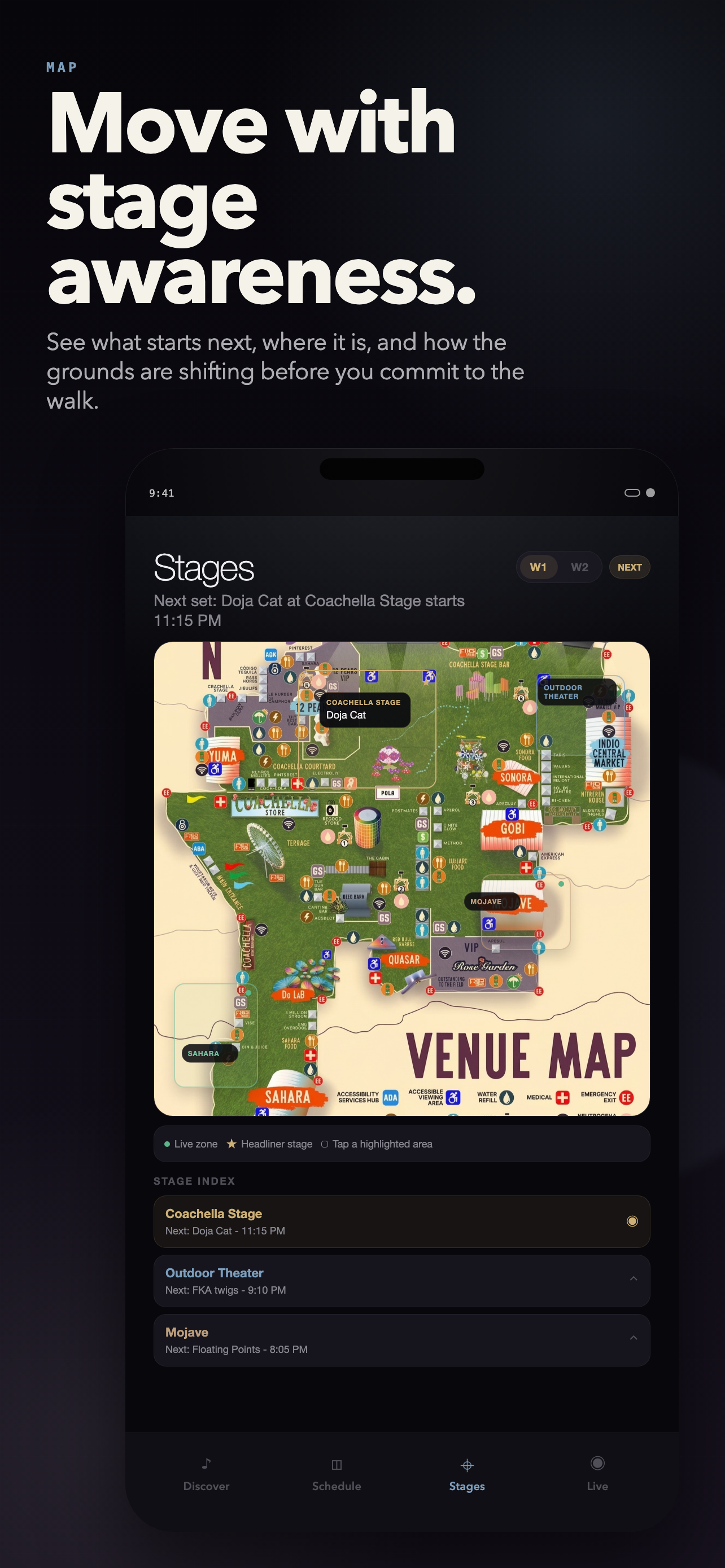 Map screen
